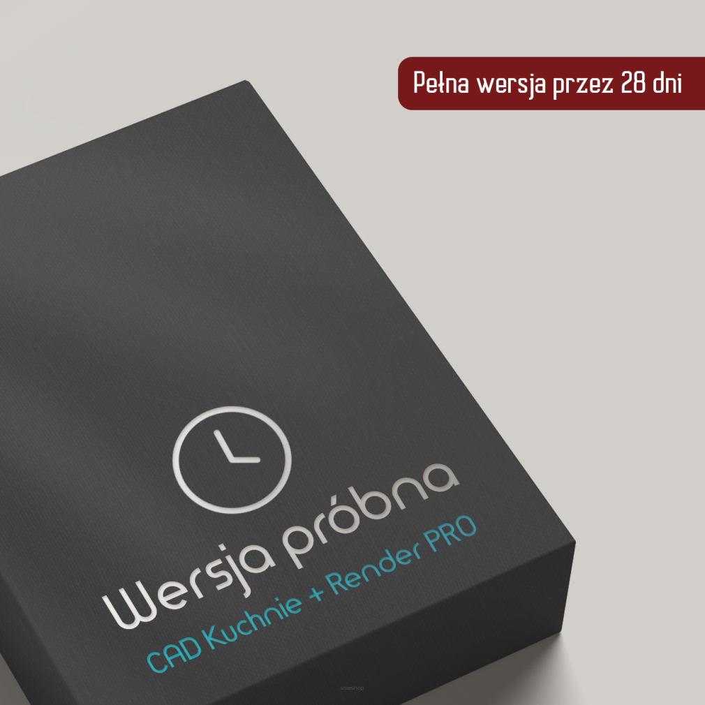 Wersja próbna - 28 dni CAD Kuchnie + Render PRO